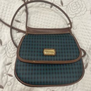 Small shoulder bag with two compartments inside